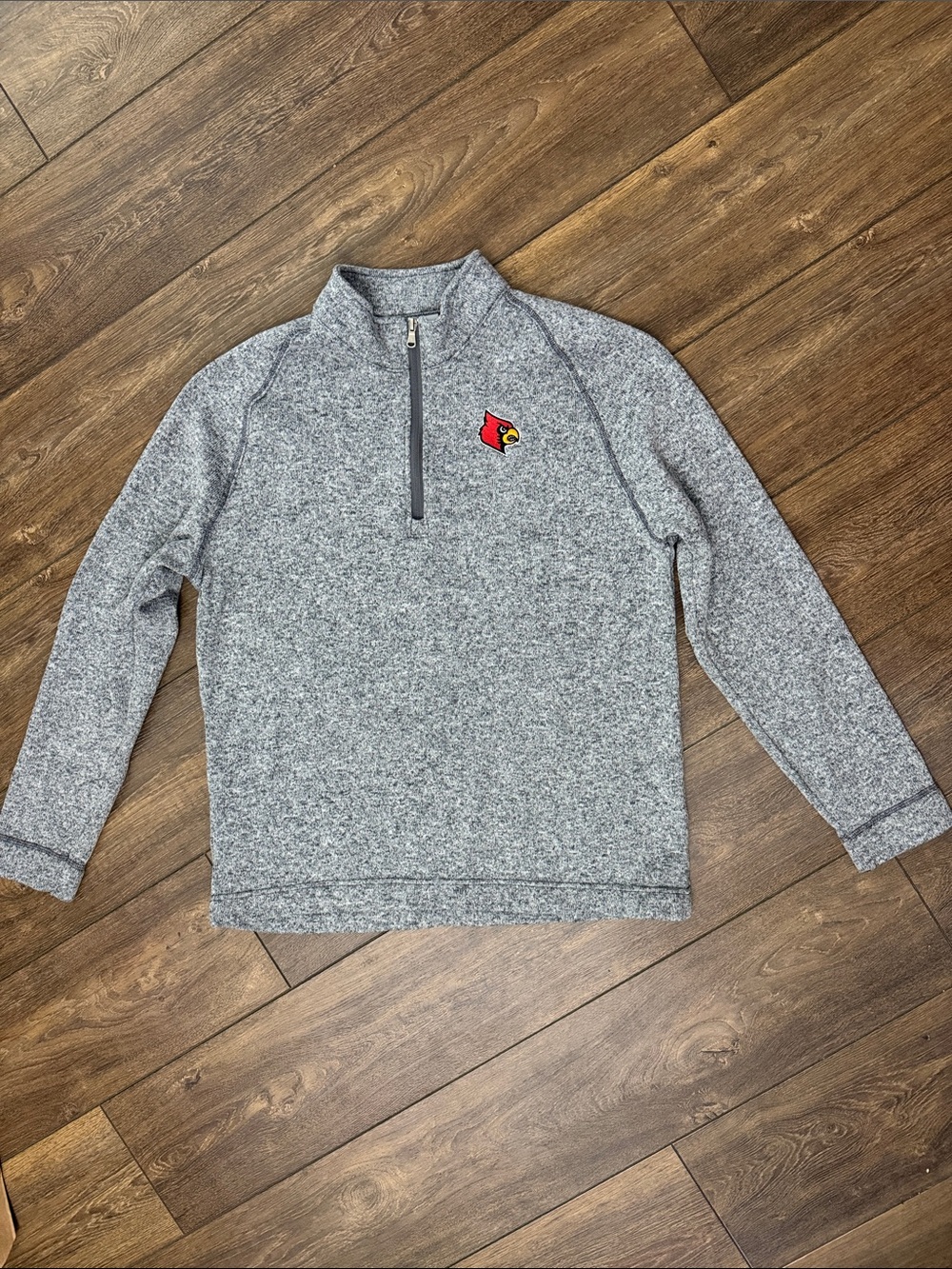 Champion Louisville Cardinals Quarter Zip Pullover, Size L